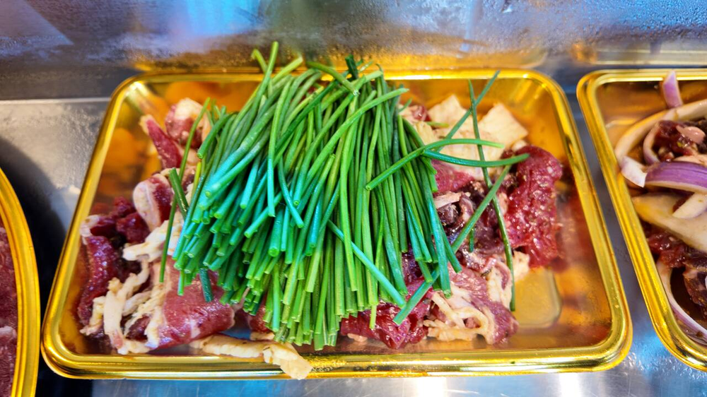 沙葱拌肉